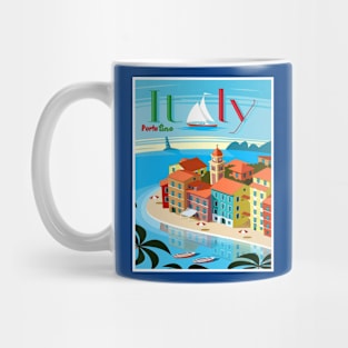 Portofino an Italian Travel and Tourism Resort Advertising Print Mug